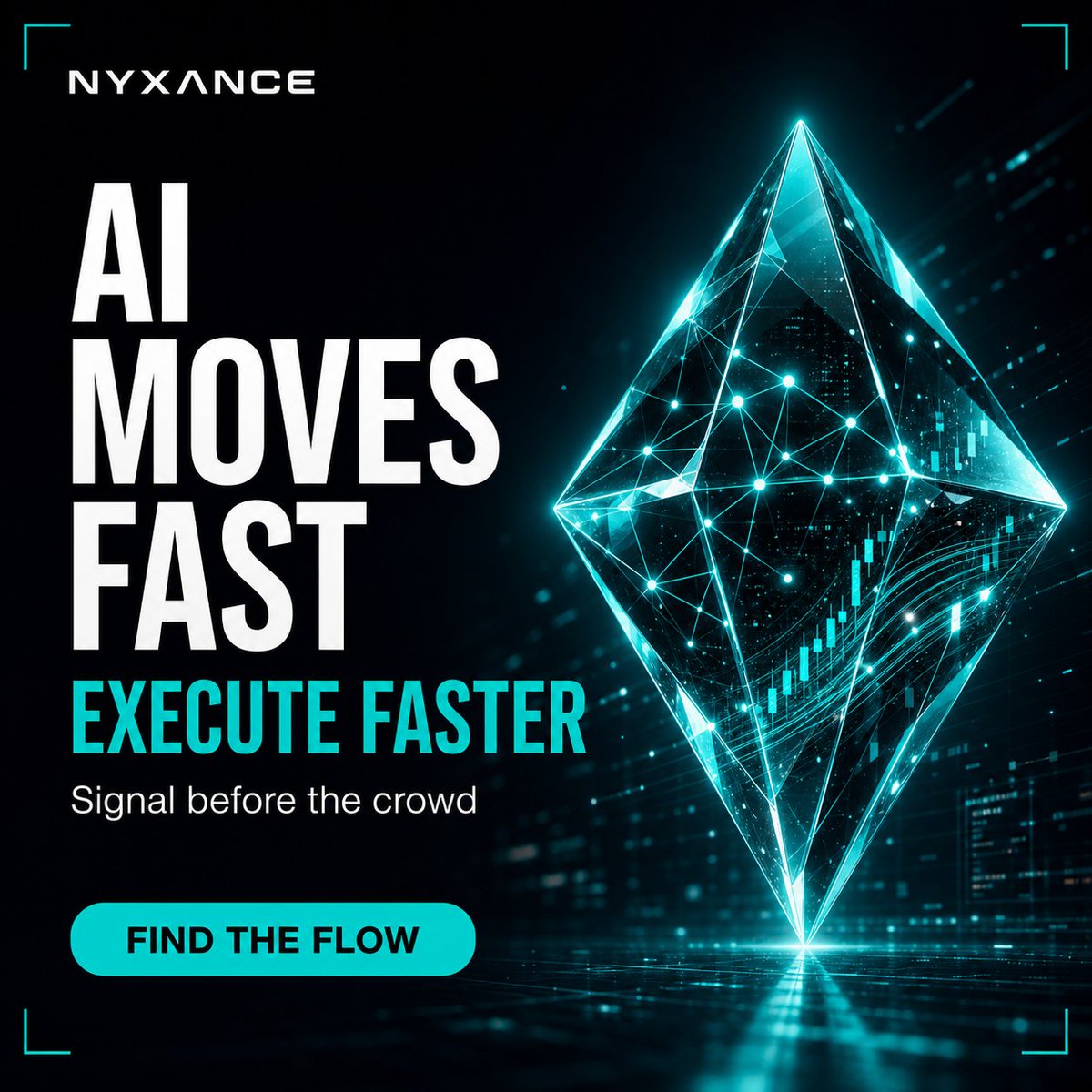 nyxance's tweet photo. AI moves fast. NYXANCE moves with it.

Signal before the crowd. Execute before the headline.

Link in bio 👆 https://t.co/9glD6YLv8Q