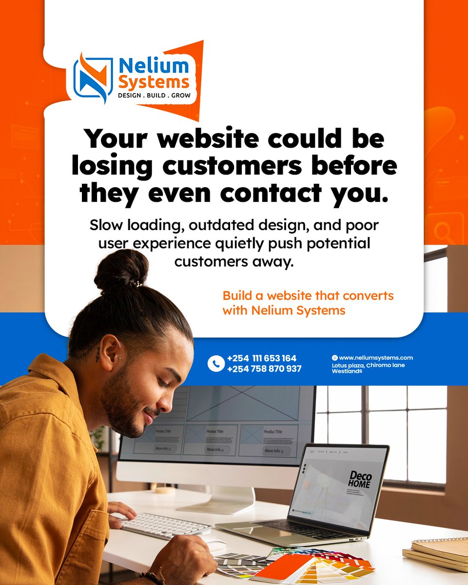 Nelium_Systems's tweet photo. A slow or outdated website silently pushes customers away.
Your business deserves a website that builds trust and converts visitors into clients.
We build websites designed for growth.
+254 758 870 937
 https://t.co/E8oqmMbd3R

#FinanceBill2026Facts #WanaharakatiWasaliti https://t.co/zrHxyArY7c