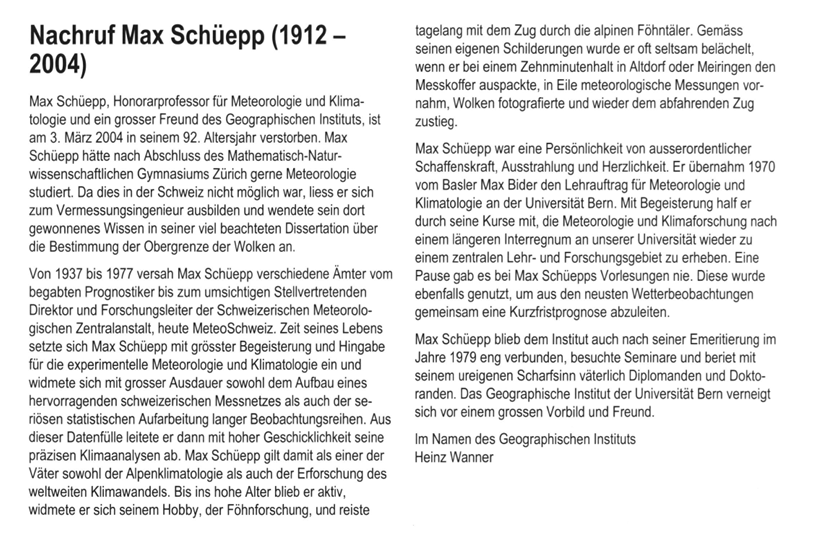 Kachelmann's tweet photo. Ich bin dankbar, dass ich bei meiner Arbeit in der @meteoschweiz als Schüler und Student und auch später noch Max Schüepp erleben durfte.

Ein leidenschaftlicher Meteorologe, der mir die Liebe zum Messen beigebracht hat und unser Firmenmotto inspiriert hat: Wer lokal vorhersagen will, muss lokal messen.

Und die Handschrift, die er mit 84 hatte, lässt mich heute noch staunen. Und er hat ein wunderbares Buch geschrieben.

Era un Signore.

#ThrowbackThursday