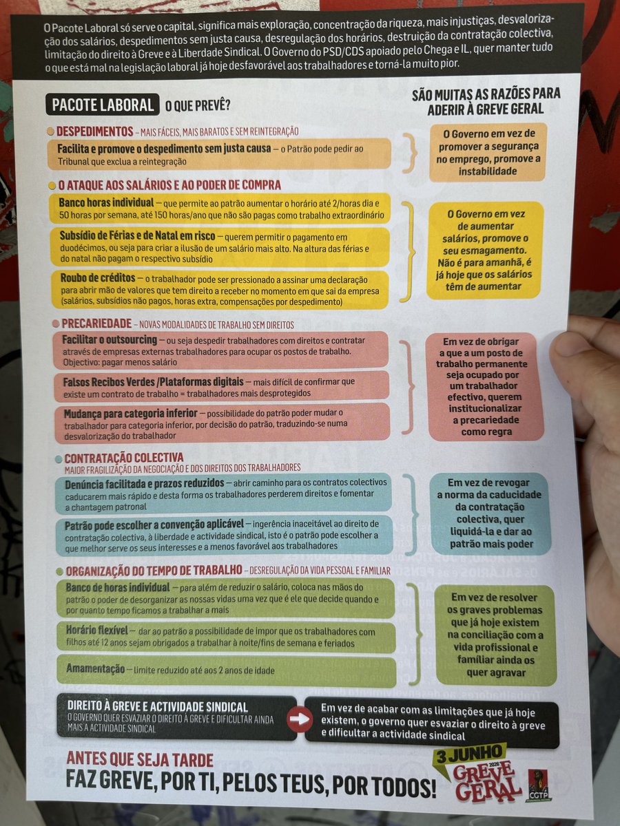 SexoGratweeto's tweet photo. Sobre o que é a greve dia 3 de Junho? https://t.co/lZXdgEtehv