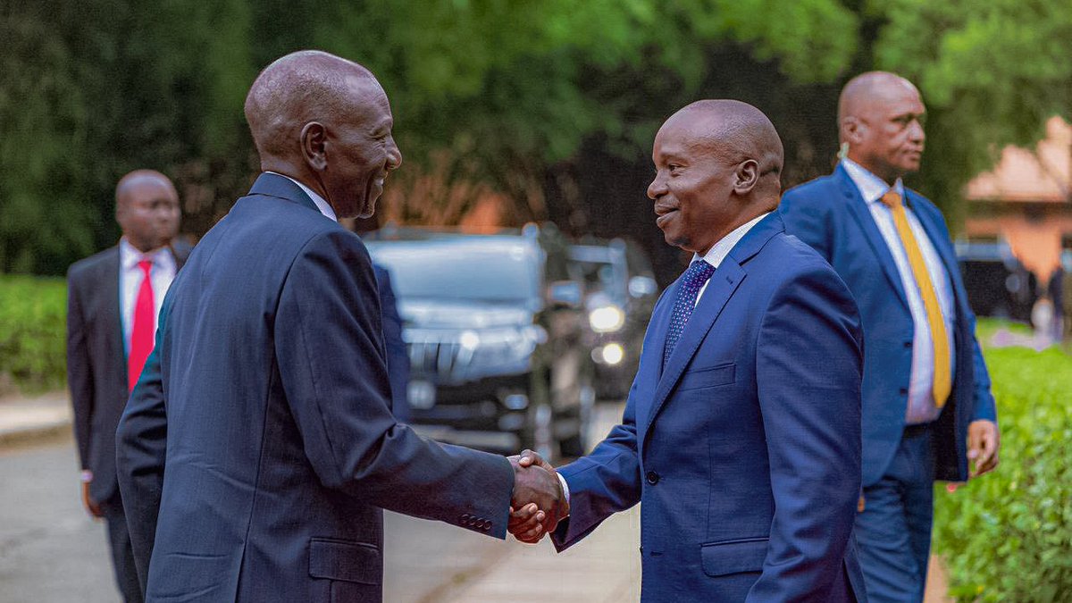 BonventureHSC's tweet photo. President William Ruto, joined by Deputy President Kithure Kindiki, NA Speaker Hon. Moses Wetangula, SA Speaker Hon. Amason Kingi, State Officials and leaders, attends the National Prayer Breakfast held at Safari Park Hotel, Nairobi. https://t.co/kykgKjzMSd