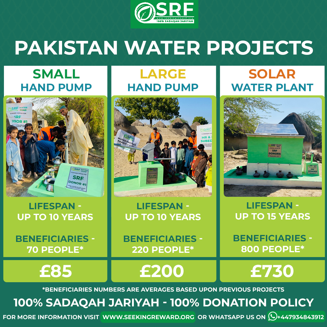 SeekingReward's tweet photo. SRF Pakistan #Water Projects

💧 While most of us take the huge blessing of access to clean water for granted and don’t have to think twice, millions worldwide struggle each day for this basic human need.
Go to https://t.co/jdfABB48dk or WhatsApp us!

Seeking Reward Foundation https://t.co/M9CyImHZgn