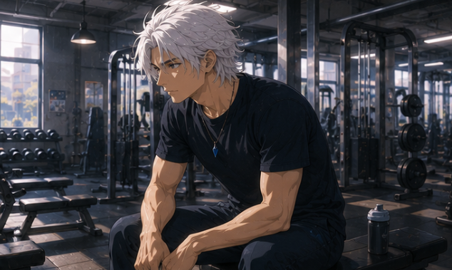 NEXUSRP_Wolf's tweet photo. Después de varios días explorando una mazmorra toca volver a la rutina diaria, gym, una comida ligerita y a enfrentarse a su peor enemigo, hacer informes.

-Te voy a vencer esta vez...informe de mazmorra completada exitosamente...ya lo veras... https://t.co/3smYhI1Mgd