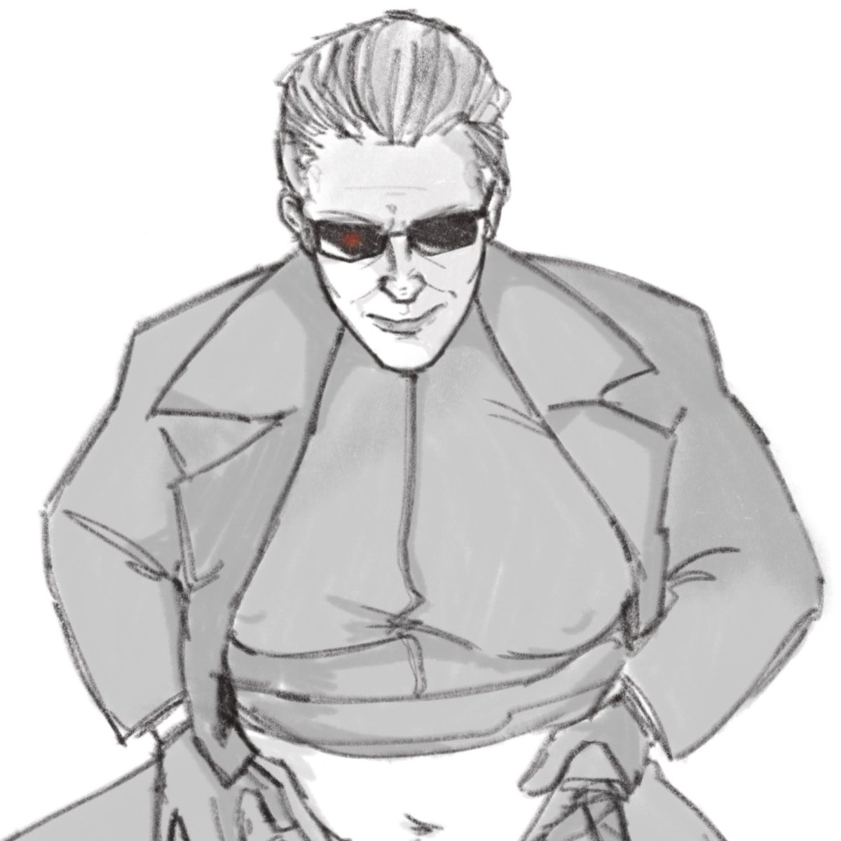 dykeark's tweet photo. Butch wesker adjusting her belt 😁😁😁 https://t.co/wkVH5mxkwm