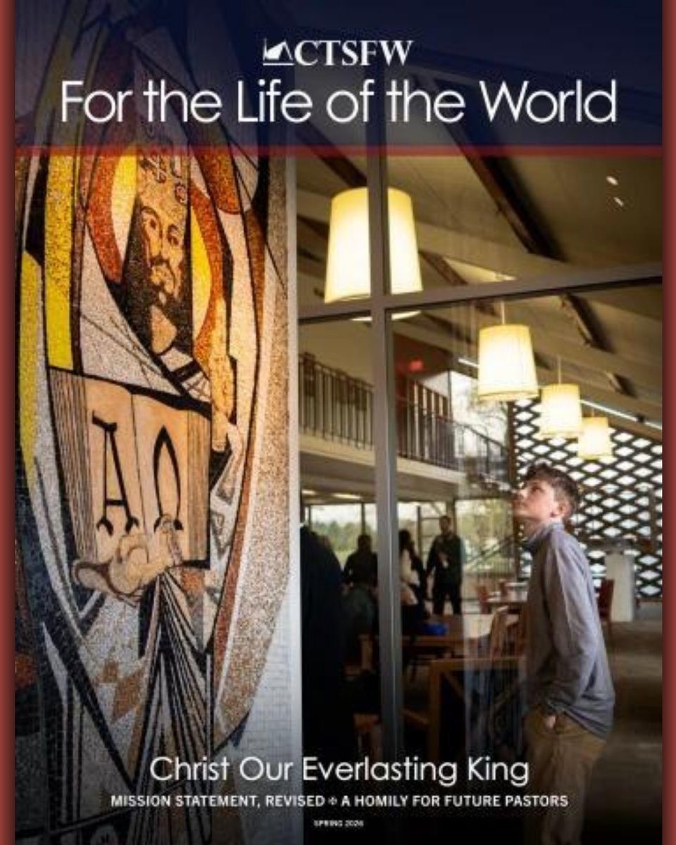 CTSFWedu's tweet photo. Interested in learning more about paths to pastoral ministry? Read our article in the Spring 2026 issue of For the Life of the World to gain a deeper understanding of pastoral formation at CTSFW: https://t.co/GnaYWK7cUo. #ctsfw https://t.co/LdQbiwzk9l