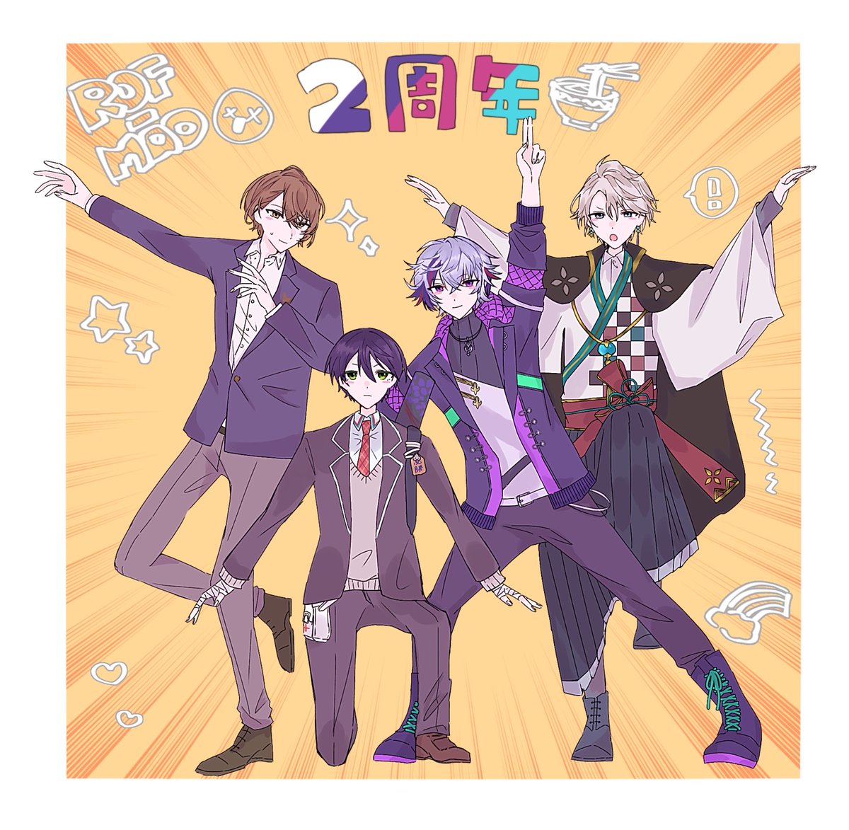 ar48s2's tweet photo. 2周年の再掲しちゃお😙今までもこれからも、ずっとろふまおが大好き！ろふまおのお陰で毎日本当に楽しかった✨ありがとう♩まだまだ見るぞ♩
  #ろふあーと https://t.co/g5ypjaXRC6