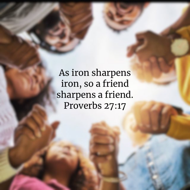 kcsmail's tweet photo. As iron sharpens iron, so a friend sharpens a friend.  
Proverbs 27:17 https://t.co/cXW2pdezUT