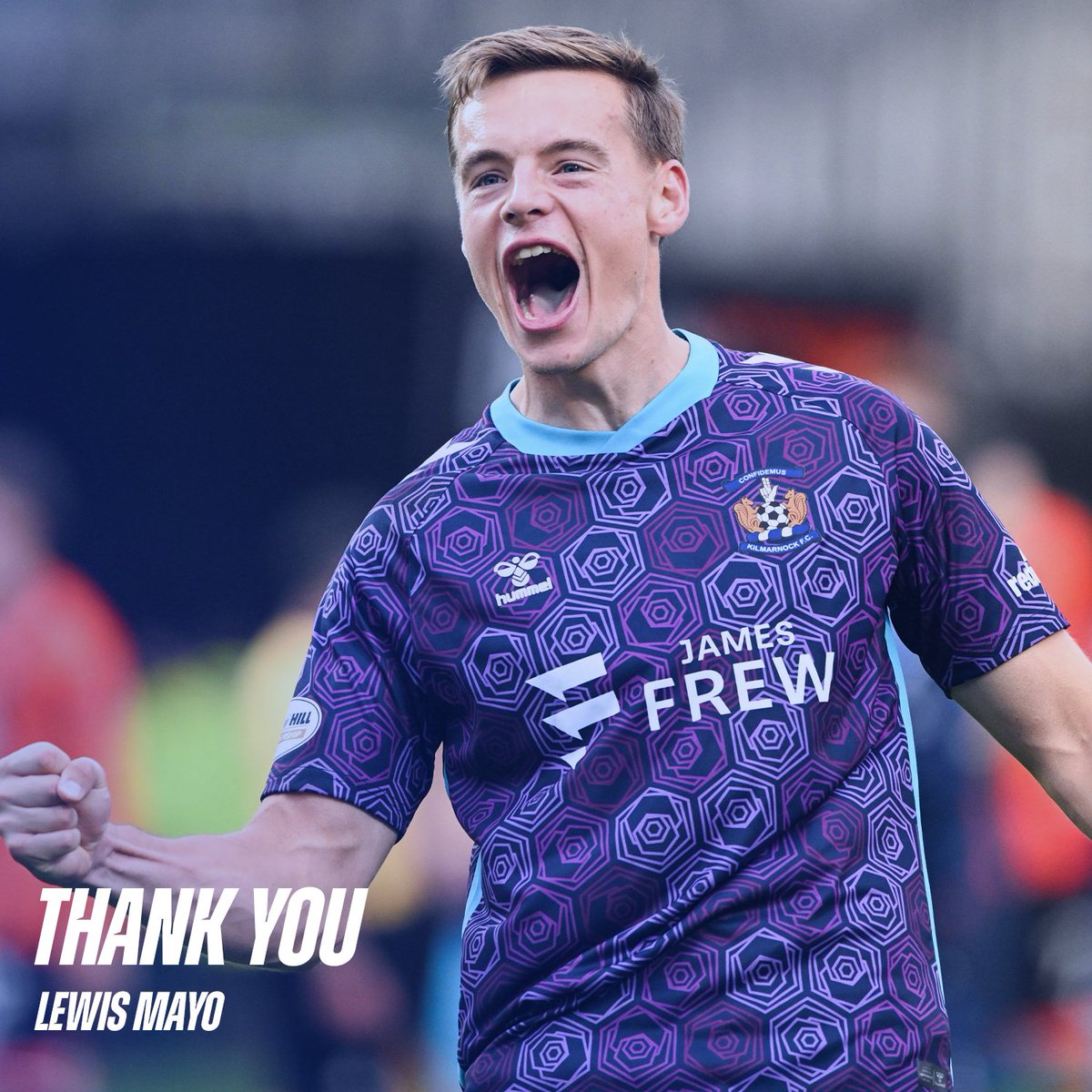 KilmarnockFC's tweet photo. Kilmarnock Football Club thanks Lewis Mayo for his four years of service as he departs for Aberdeen upon the expiry of his contract. 

Lewis initially joined on loan before signing a permanent deal. He played a huge role in achieving European football in 2024, and goes with everyone's best wishes.