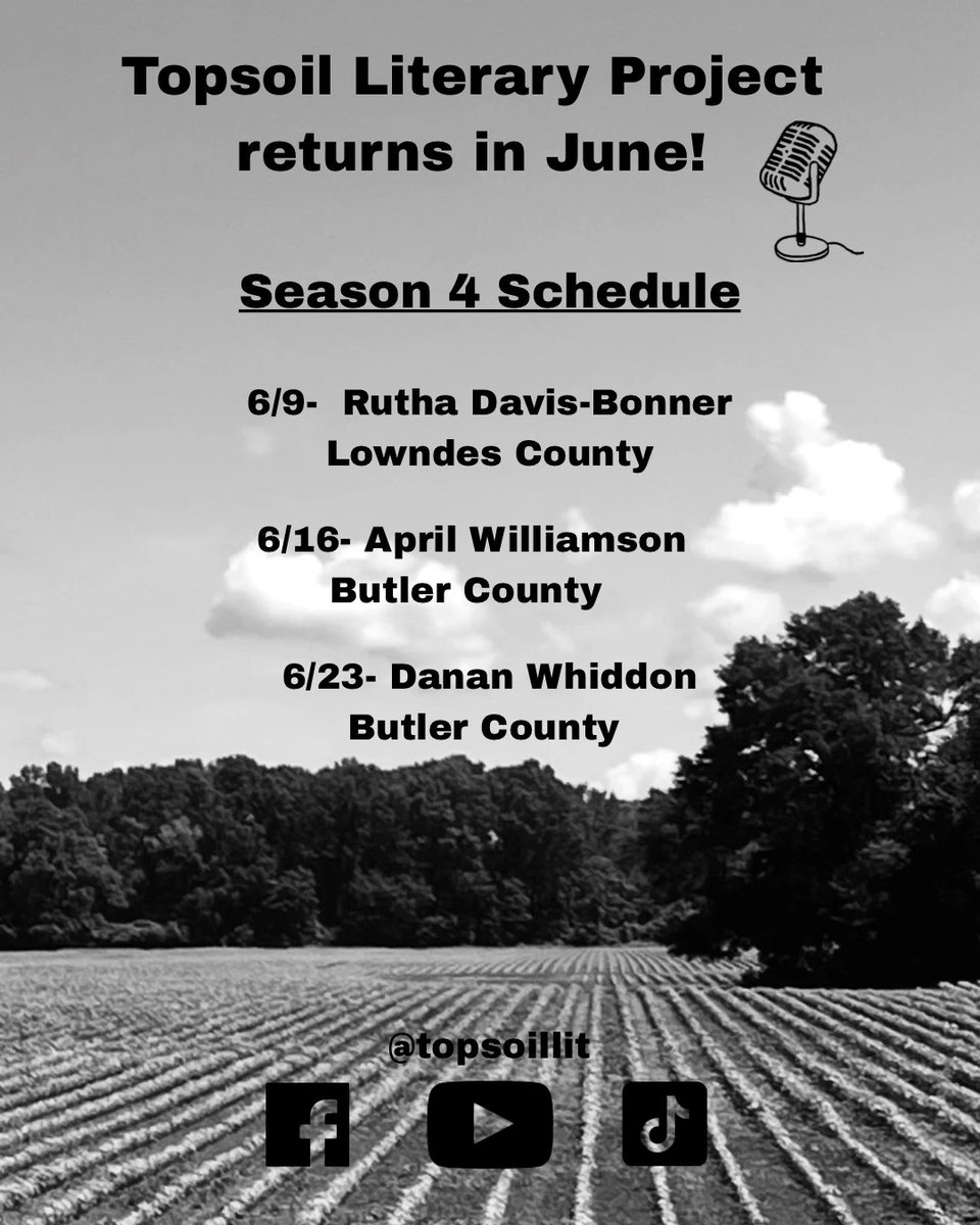 topsoillit's tweet photo. We’re back! Get ready for Topsoil Tuesdays beginning on June 9th. 🙌🌱🗣️🎙️ https://t.co/jucVdLAwLC