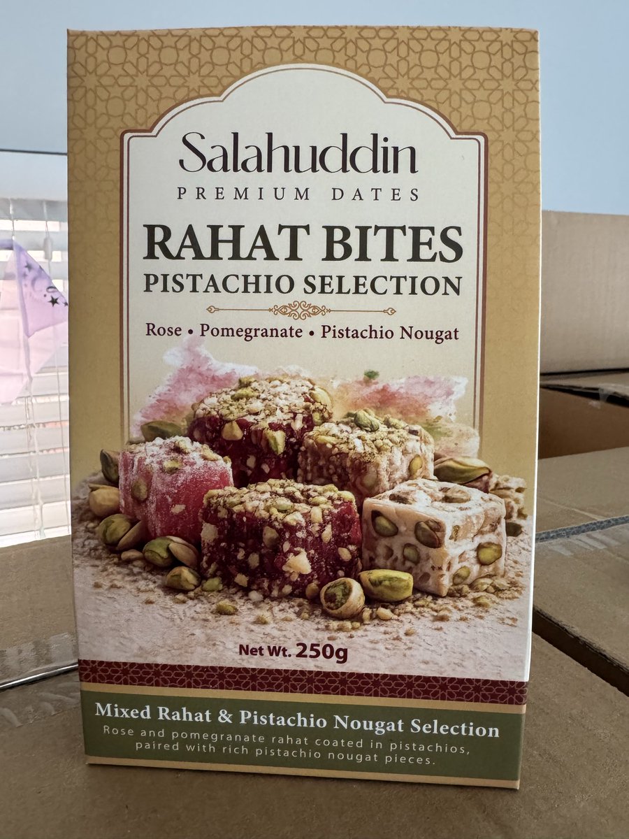 salahuddindates's tweet photo. Warning: these are the kind of things you “try one of”…

…and suddenly the box is empty 😭

Our Rahat Bites are finally here 👀🍫
Soft. Chewy. Properly dangerous.

Which flavour’s going first? 👇 https://t.co/52EIUP6eyG