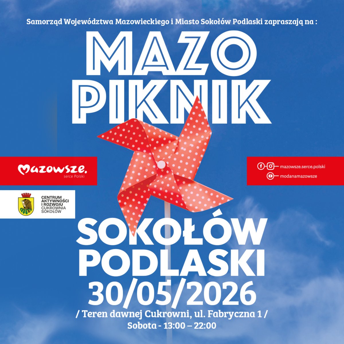 rzecznikUMWM's tweet photo. Przed nami kolejny #MAZOpiknik, tym razem w Sokołowie Podlaskim.

W programie między innymi plenerowe gotowanie, degustacja potraw regionalnych, pokazy iluzjonisty, a także warsztaty tańca. Gwiazdą wieczoru będzie zespół Poparzeni Kawą Trzy. Start w sobotę o godz. 11.00 https://t.co/kDwi2unrdq