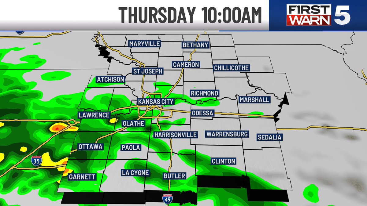 WarrenKCTV5's tweet photo. Looking good this AM KC!

We have a dry start to the day, but showers are slowly lifting from the south. That rain chance will grow into midday/afternoon. Thinking our best chance for heavier pockets is the second half of the day. Northern MO, not much for you today. #kswx #mowx https://t.co/o2Zd3p84Pm