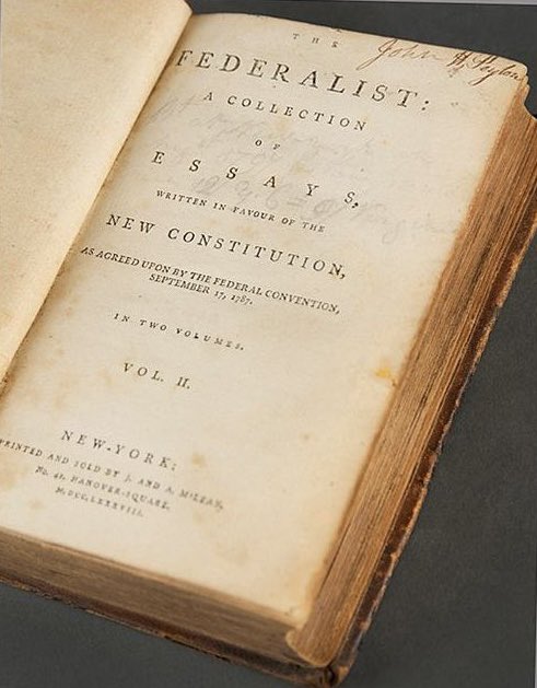 d3bach's tweet photo. In FEDERALIST No. 78, Publius (#AlexanderHamilton) acknowledged the “controversies which grow out of the folly and wickedness of mankind” and “the ordinary depravity of #HumanNature.” It was 1st published on May 28, 1788, in vol. II of J &amp; A McLean’s edition of “The Federalist.” https://t.co/22oUTSxgfh