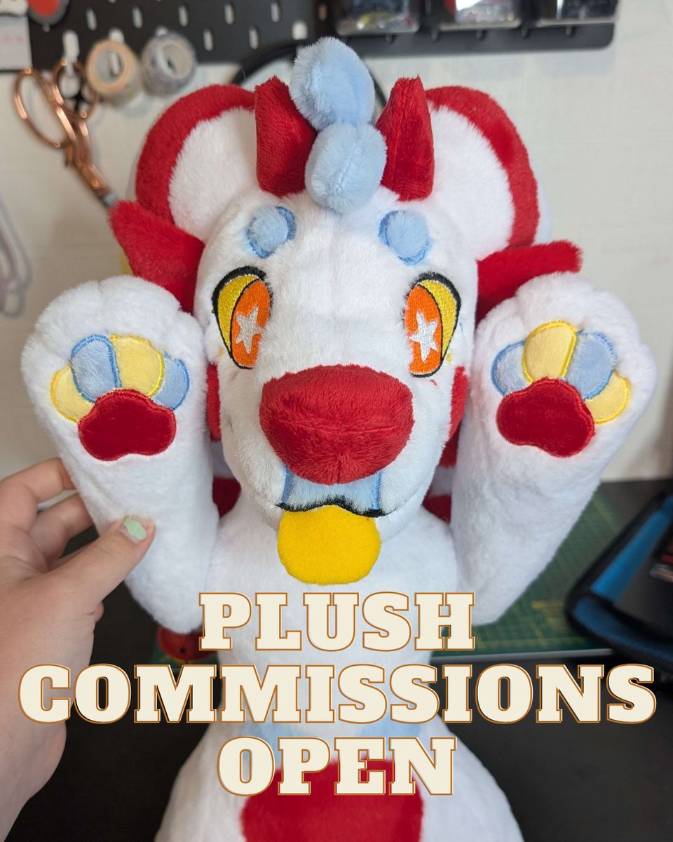 CottontailWS's tweet photo. Plush commissions open! If interested please fill out the quote form ^^

https://t.co/eFi7ekGpNF https://t.co/2mFLZYSv6c