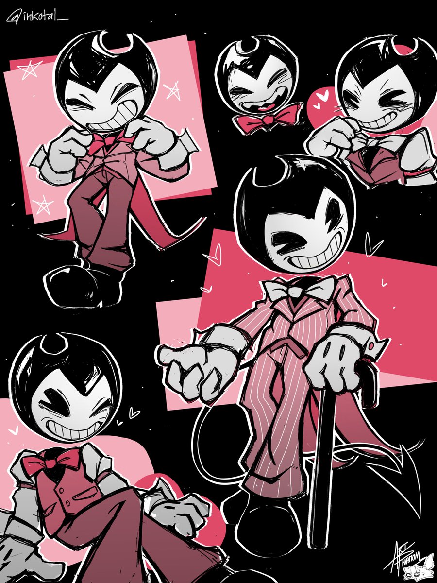 inkotal_'s tweet photo. PINK!! 🩷💕🖤
#BENDY #BATIM https://t.co/1Yk0tvQQ62