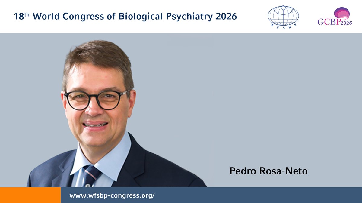 wfsbp's tweet photo. How early can Alzheimer’s disease be detected — and what role do biomarkers play in diagnosis and treatment?

At the WCBP &amp; GCBP Joint Meeting 2026, Pedro Rosa-Neto will present: “Development and application of biomarkers for Alzheimer’s disease”

🔗 https://t.co/PVKCEEKGHa https://t.co/VogMFwbqTI