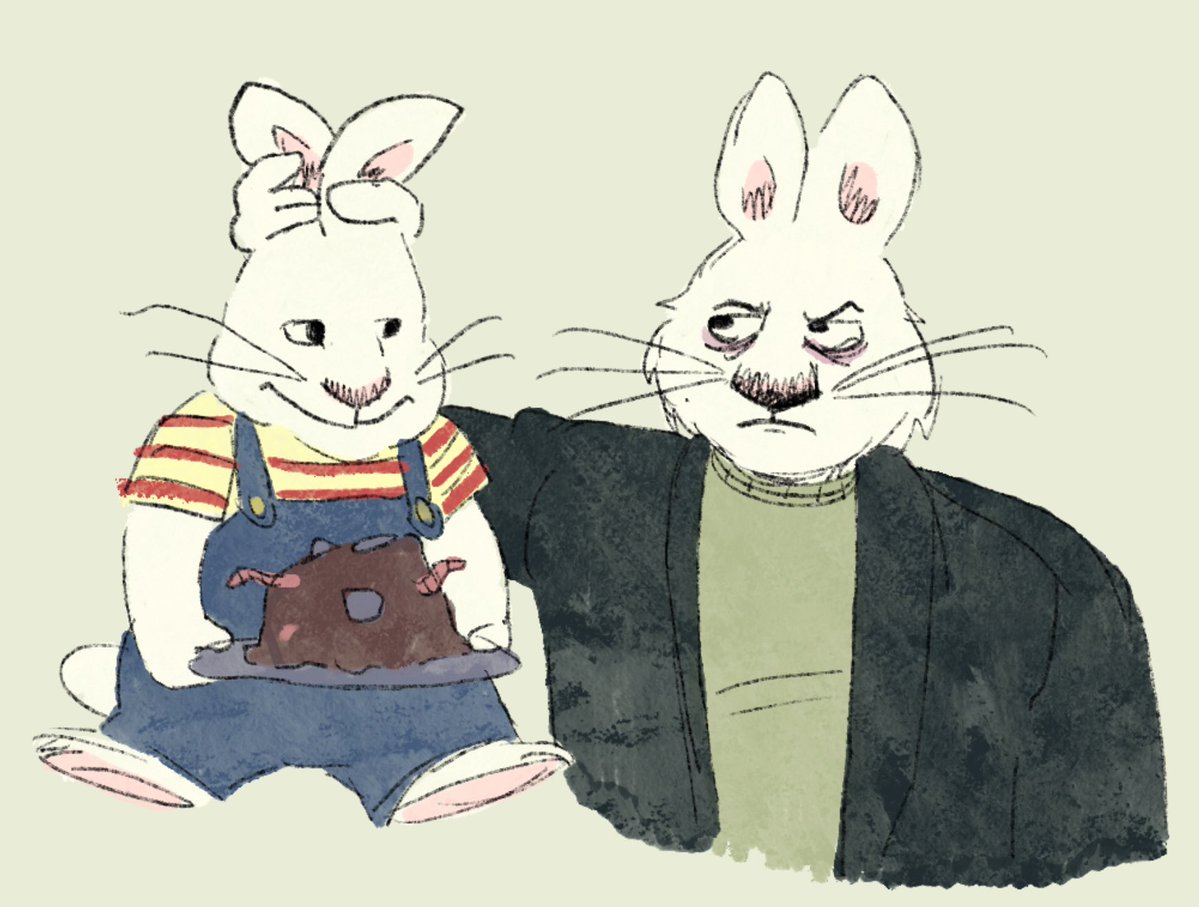 mawphead's tweet photo. storyboarding for #maxandruby0004 got me tweaking over bunnies https://t.co/QkNrZko9yu