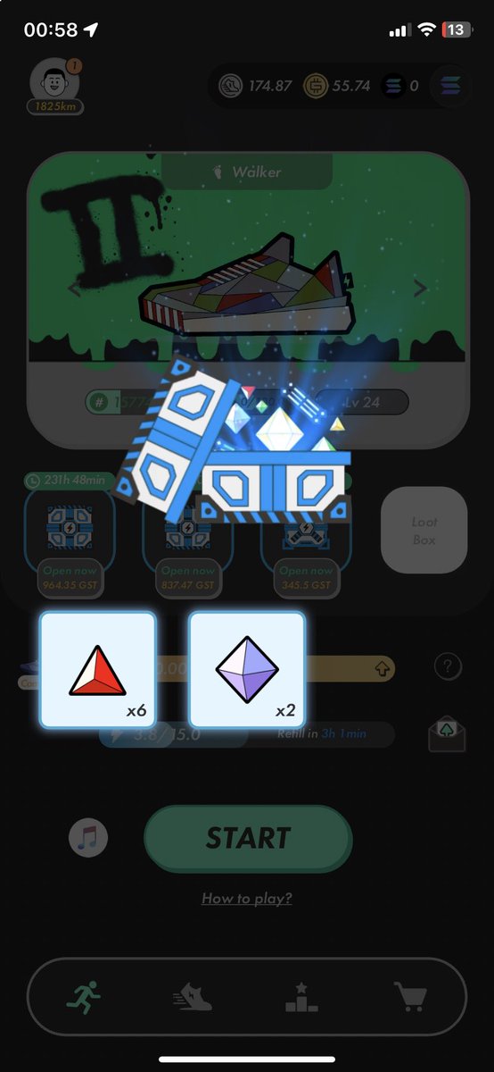 stepn_berkay's tweet photo. #stepn MB diaries day38

Today’s Drops; 
Lvl: 6📦
🔴x6
🟣🟣x2

Total So Far;
🟡: 15  🟡🟡: 12  🟡🟡🟡: 1
🔵: 69 🔵🔵: 12  🔵🔵🔵: 0
🔴: 42 🔴🔴: 6    🔴🔴🔴: 0
🟣: 60 🟣🟣: 20 🟣🟣🟣:0

Red drops hit different 🔴🔥

#mb5 #mb6 #stepngo #sol #bnb      #btc #eth #pol https://t.co/kLts5Xz3LF