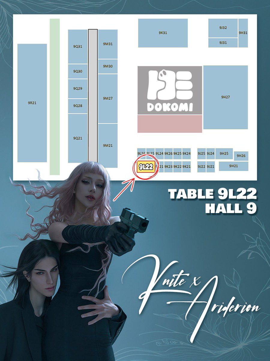 KNITEcoser's tweet photo. We will be coming back to @DoKomi in Düsseldorf, Germany this year under the booth name
“Knite x Ariderion”. 
Our booth number is 9L22 stationed in HALL 9! https://t.co/NQ2WUvRYvZ