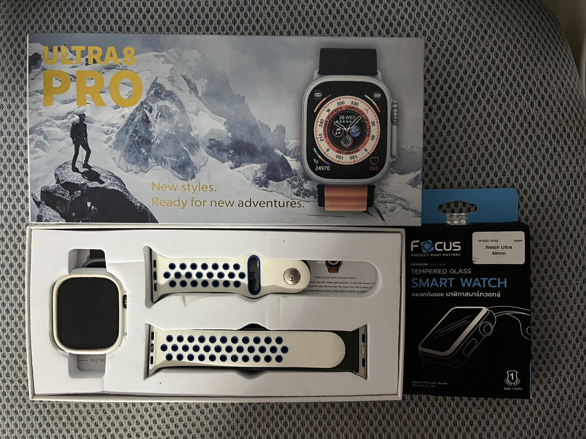 RKPH3's tweet photo. คีย์บอร์ด 235รส แกะดูแต่ไม่เคยใช้

Smart watch ultra 8 pro + กระจกกันรอย focus 350รส

คาดิแกน ริกะ 170รส

#ส่งต่อเสื้อผ้า #smartwatch #นาฬิกามือสอง #คีย์บอร์ด #คีย์บอร์ดไอแพด https://t.co/VmjOJG70X2
