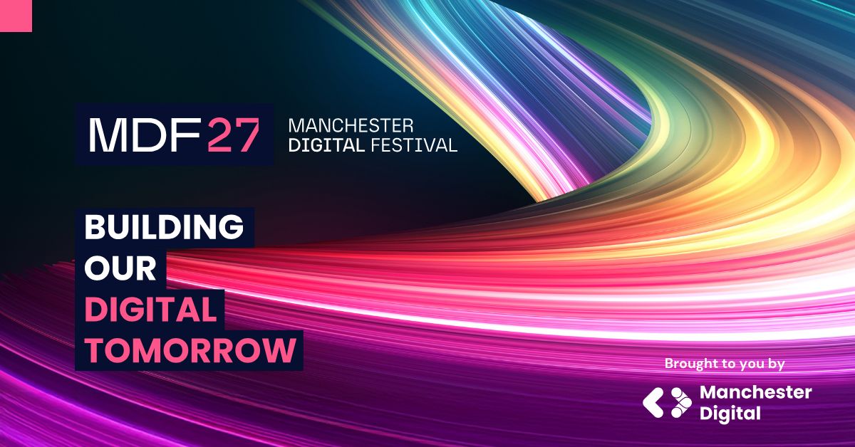 McrDig's tweet photo. This week we launched the Manchester Digital Festival - a new-look annual festival for February 2027.

MDF’27 brings the breadth of the sector into one week across Greater Manchester. 

Find out how to get involved and support MDF’27: https://t.co/rekzH3pQ6K https://t.co/evkiiOBsM2