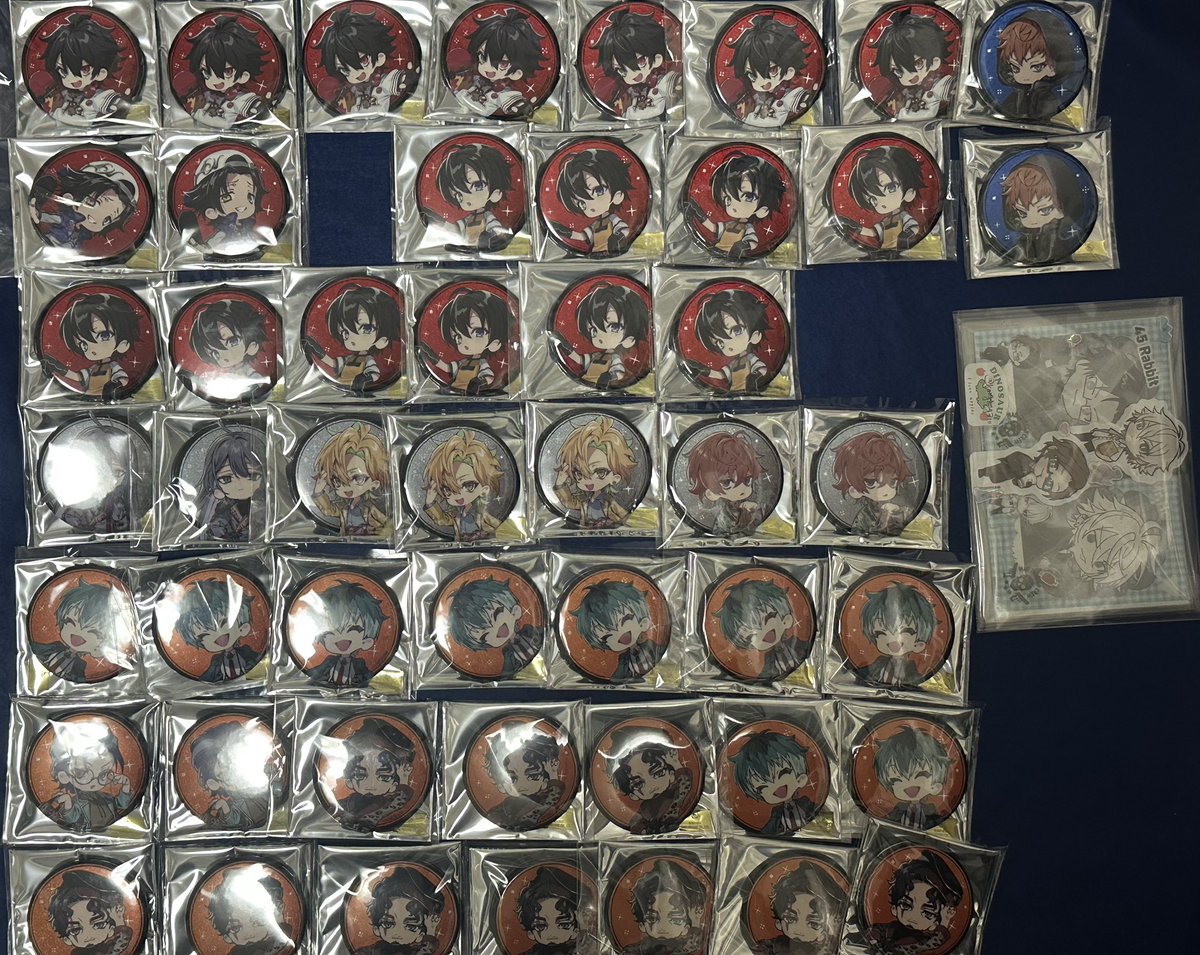 konglong310's tweet photo. ヒプマイ　ラフォーレ　缶バッジ　特典　カード　アクスタ　交換　譲渡　

譲：一郎　二郎　三郎　理鶯　寂雷　一二三　独歩　簓　盧笙　零　乱数　幻太郎　帝統　空却　十四　獄

求：同種>異種左馬刻　銃兎
　　定価(+送料)

郵送・横浜手渡し
検索からお気軽にお声掛けください→ https://t.co/As14a9uKMp