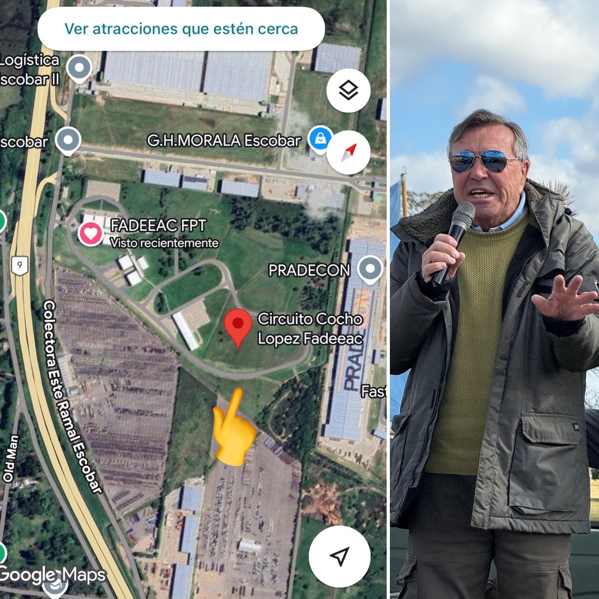 autoblogar's tweet photo. 🔹Se bautizó el sábado y ya figura en Google Maps.
🔹El múltiple campeón argentino Osvaldo “Cocho” López ya tiene un circuito con su nombre.
🔹Todo lo que pasó en el Track Fest de Escobar: https://t.co/uqBjwlcEkN
@LopezCocho https://t.co/2NnhNAKq4v