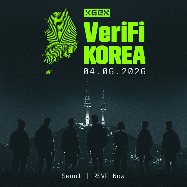 KGeN_IO's tweet photo. Annyeong haseyo Seoul 🇰🇷

We’re coming back for another VeriFi Korea, bringing founders, ecosystem partners, and builders together.

And this time, we’re unveiling something massive.

Register through the link below, and we’ll see you there. https://t.co/vzBGt09p3h