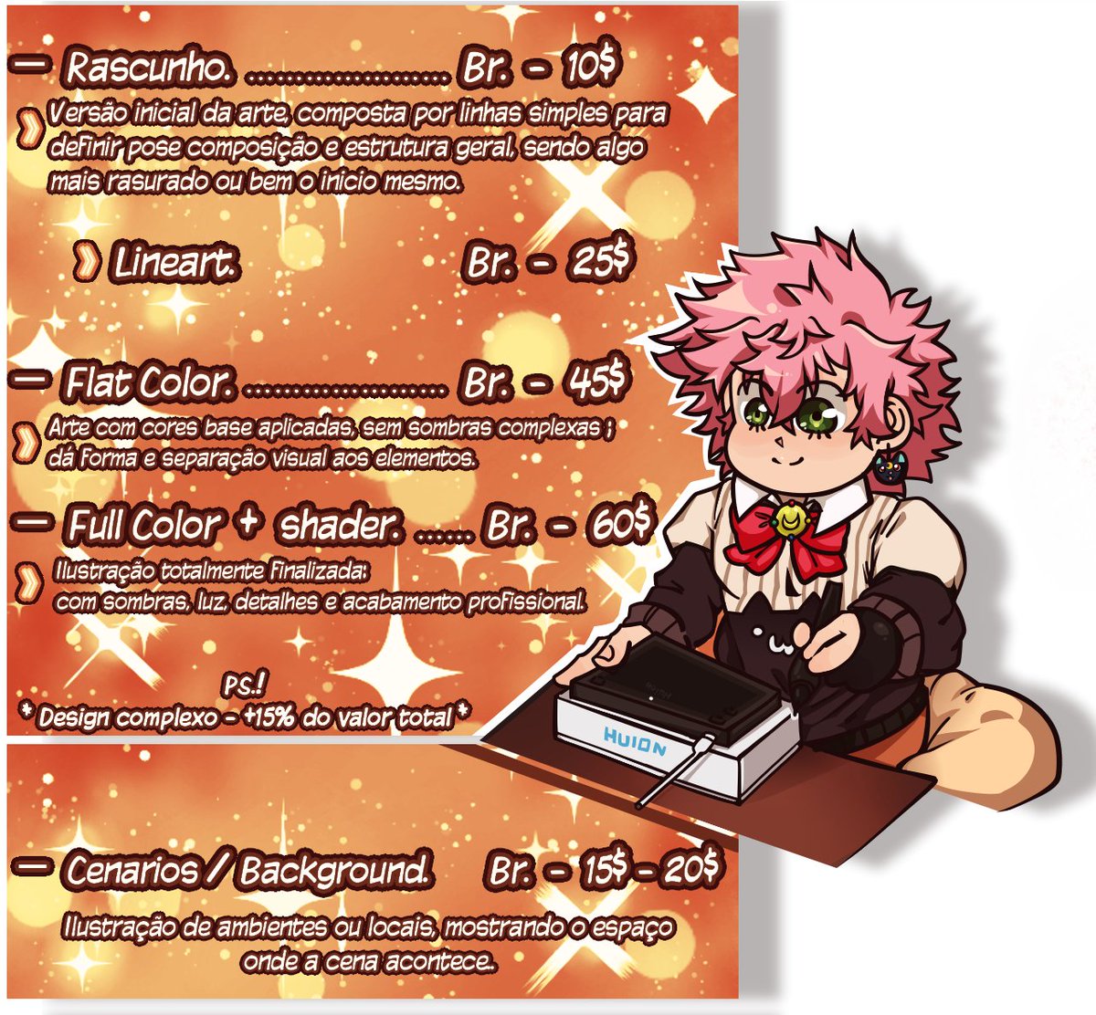 Dekipeach0501's tweet photo. MINHA TABELINHA DE COMISSIONS!

Qualquer duvida ou questão de negociar compra, em DM

🇺🇸 .⋆◖Any questions or concerns about negotiating a purchase, DM me.◗⋆. 🇺🇸
( PS! Nada de: Loli /Shota /Cube furry. NFSW, Gore estremo.)
#commisionsopen #art #Commission #commissionwork https://t.co/5fiaoZT7dw