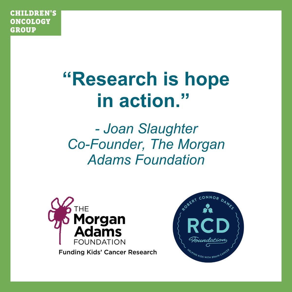 COGorg's tweet photo. Cancer has no boundaries. That didn’t stop The Morgan Adams Foundation &amp; Robert Connor Dawes Foundation from uniting across the globe to fund research for ependymoma patients.

https://t.co/5D0HEL5iIQ https://t.co/FwFt3tzYC9
