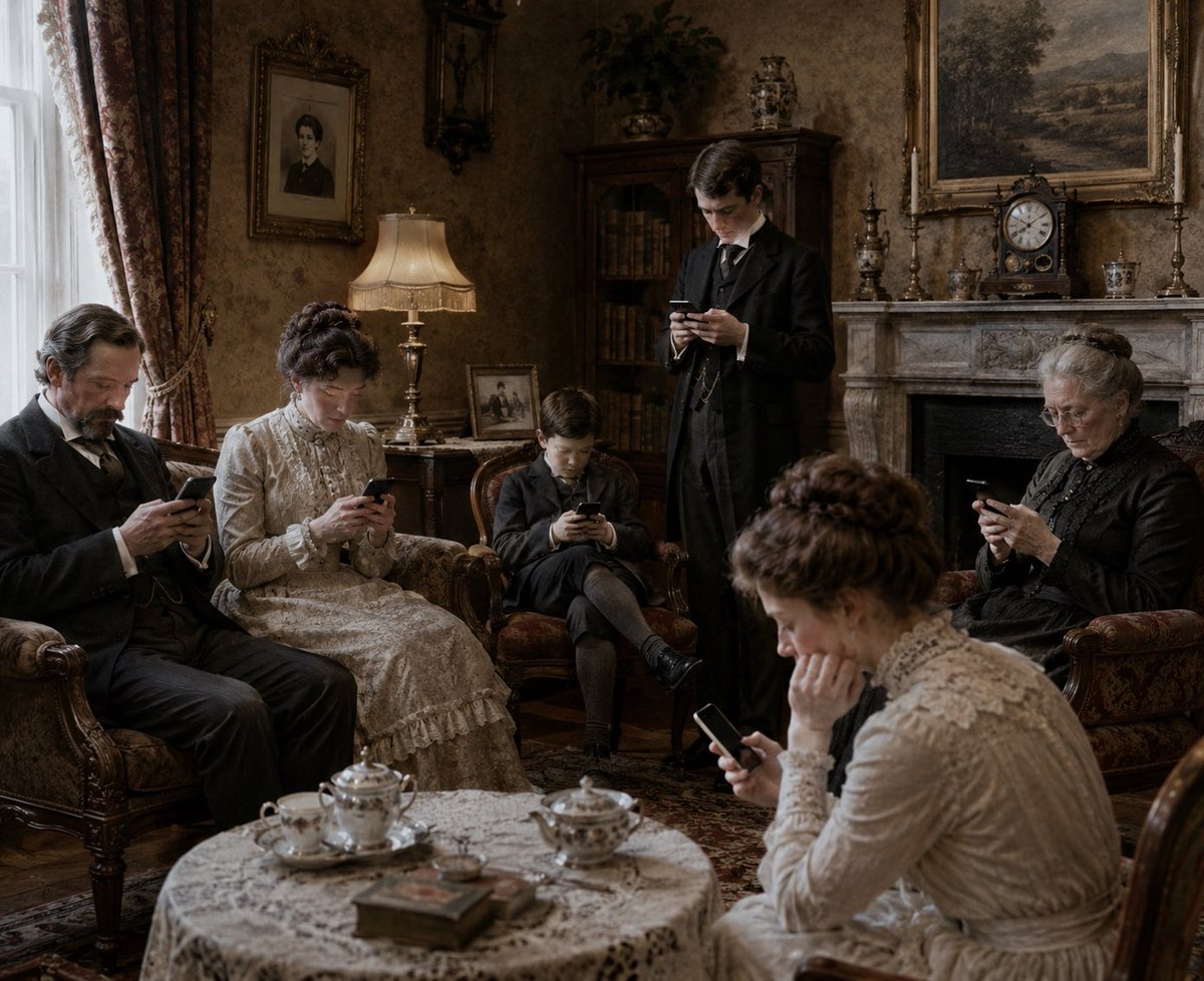 apirie2104's tweet photo. I see the world and how addicted people have become to mobile phones whilst around people or beautiful trees and flowers without interacting and being in the moment and it makes me sad 😔 https://t.co/fP3HnyqH9g