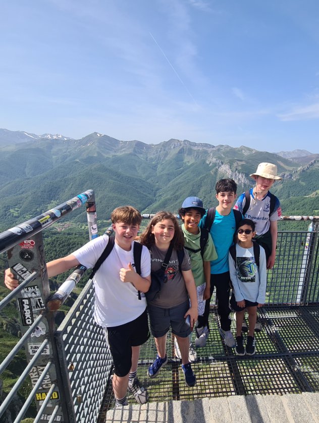 fchslondon's tweet photo. Los chicos de los Picos. Top of the world with the most intrepid members of Year 8 at the Picos de Europa National Park in Fuente Dé. #takeover #mflfchs 🗻🌍🔝 https://t.co/jOUDVTafYi