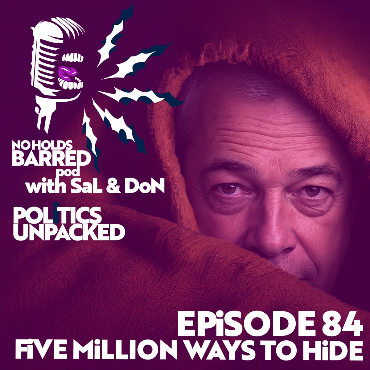 NoHoldsPod's tweet photo. Episode 84 is now available in your pod apps, YouTube and Patreon.  

Don't forget to follow us when you watch/listen.  

One major topic this week — WHERE'S FARAGE? 

@dodgson_sally | @donmcgowan 

Links in post below. 👇 https://t.co/WSf6PXQBgC