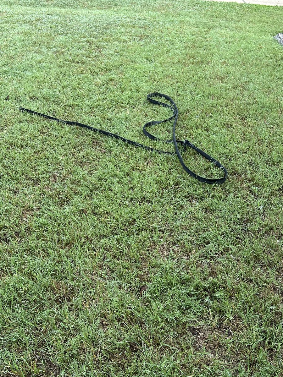 BassicallyBrett's tweet photo. @ATT @ATTHelp AT&amp;T contractors are laying cable in my neighborhood in north Texas. They’ve spilled oil in my yard killing the grass, left debris, and left gravel and dirt where there used to be grass! Please help resolve this. Thx https://t.co/JbwoUEmtz9