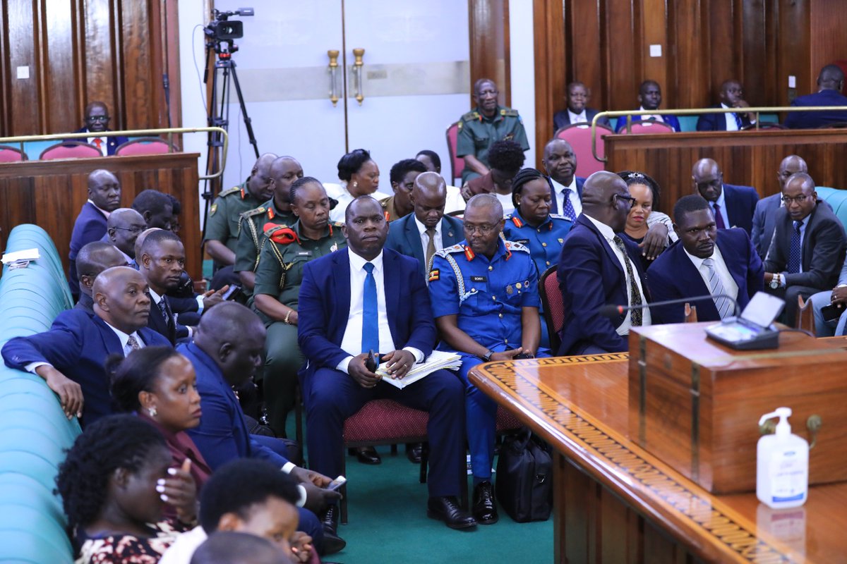 swiftpub's tweet photo. UPDATE: The 2nd sitting of the 12th Parliament has commenced, with Speaker @ObothOboth as the presiding officer. 

This is the first sitting inside the parliamentary chambers. 
#SwiftUpdates https://t.co/B9AZiuehcQ