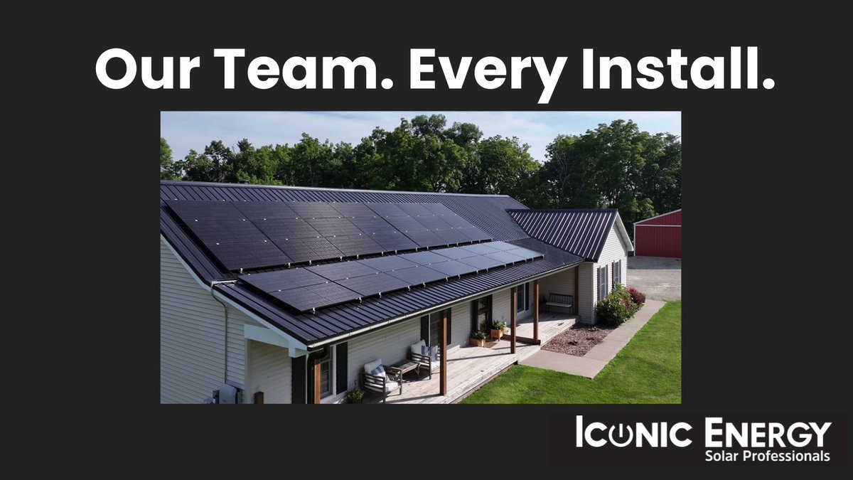 IconicEnergy's tweet photo. When you hire Iconic Energy, our team does the install.
Not a subcontractor.
That means one point of contact, one standard of quality, and a warranty we stand behind completely.
It matters more than most people realize.
#SolarRockford https://t.co/ocFhBcstMt