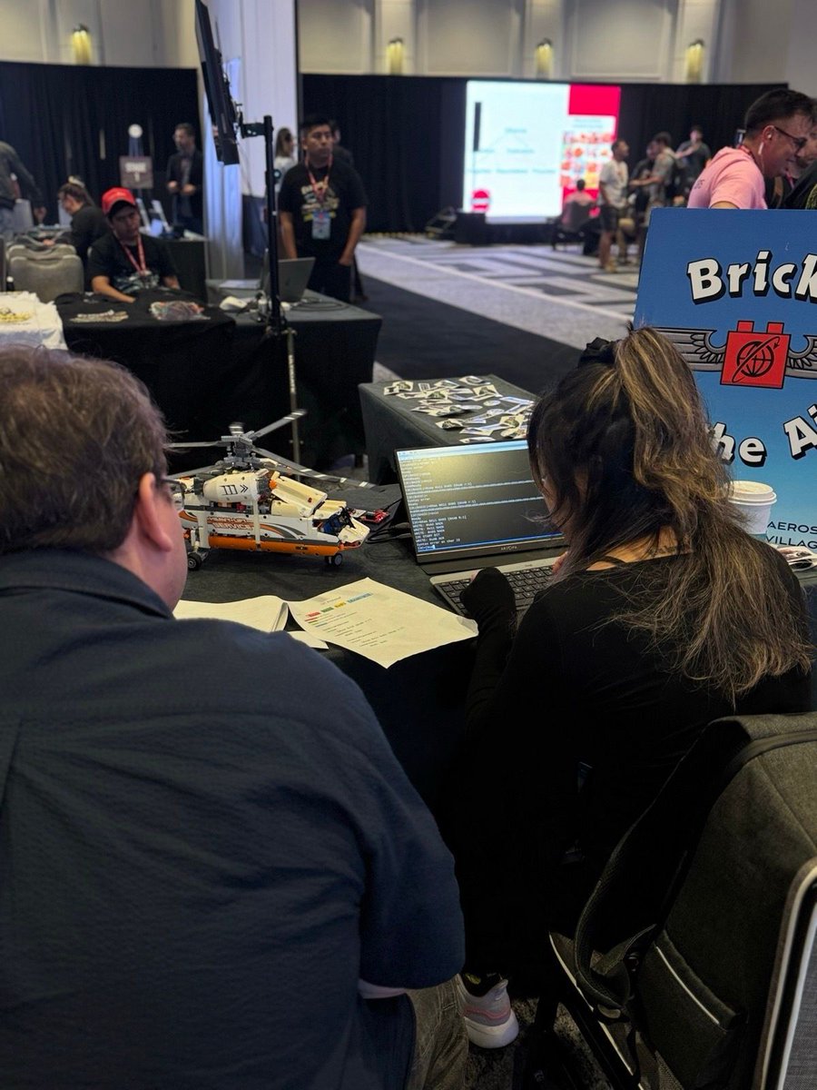 SecureAerospace's tweet photo. Bricks in the Air was a hit at Ekoparty—used by participants of all ages to learn and explore protocol security in a hands-on way. Stay tuned for chances to try it at a conference near you.

#ProtocolSecurity #Ekoparty #AerospaceVillage
#SecurityResearch #SpaceSecurity https://t.co/62McNIDdih