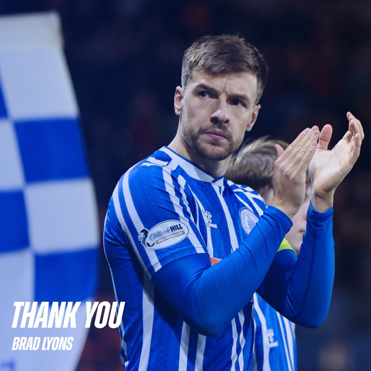 KilmarnockFC's tweet photo. Kilmarnock Football Club can confirm that club captain Brad Lyons will join Aberdeen when his contract expires. 

We sincerely thank Brad for his exemplary service during his five years at BBSP Stadium Rugby Park. The Northern Ireland international helped us win promotion as part of our 2022 Championship title triumph, enjoyed several seasons of top-flight football and played a big role in our unforgettable European adventure. 

All the best for the future, Brad! 💙