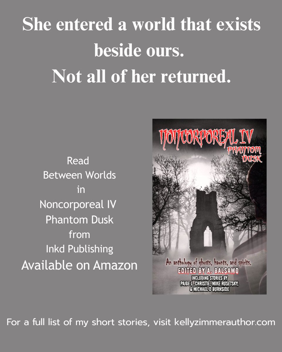 KZimmerauthor's tweet photo. Between Worlds blends ghostly      horror with the terror of losing your grip on reality. #Paranormal #YAHorror #Paranormal #GhostStory #Supernatural #ComingOfAge #DarkYA #HorrorBooks #Mystery #WritingCommunity #Haunted #CreepyReads #ShortStory https://t.co/2VPPOa0bpn