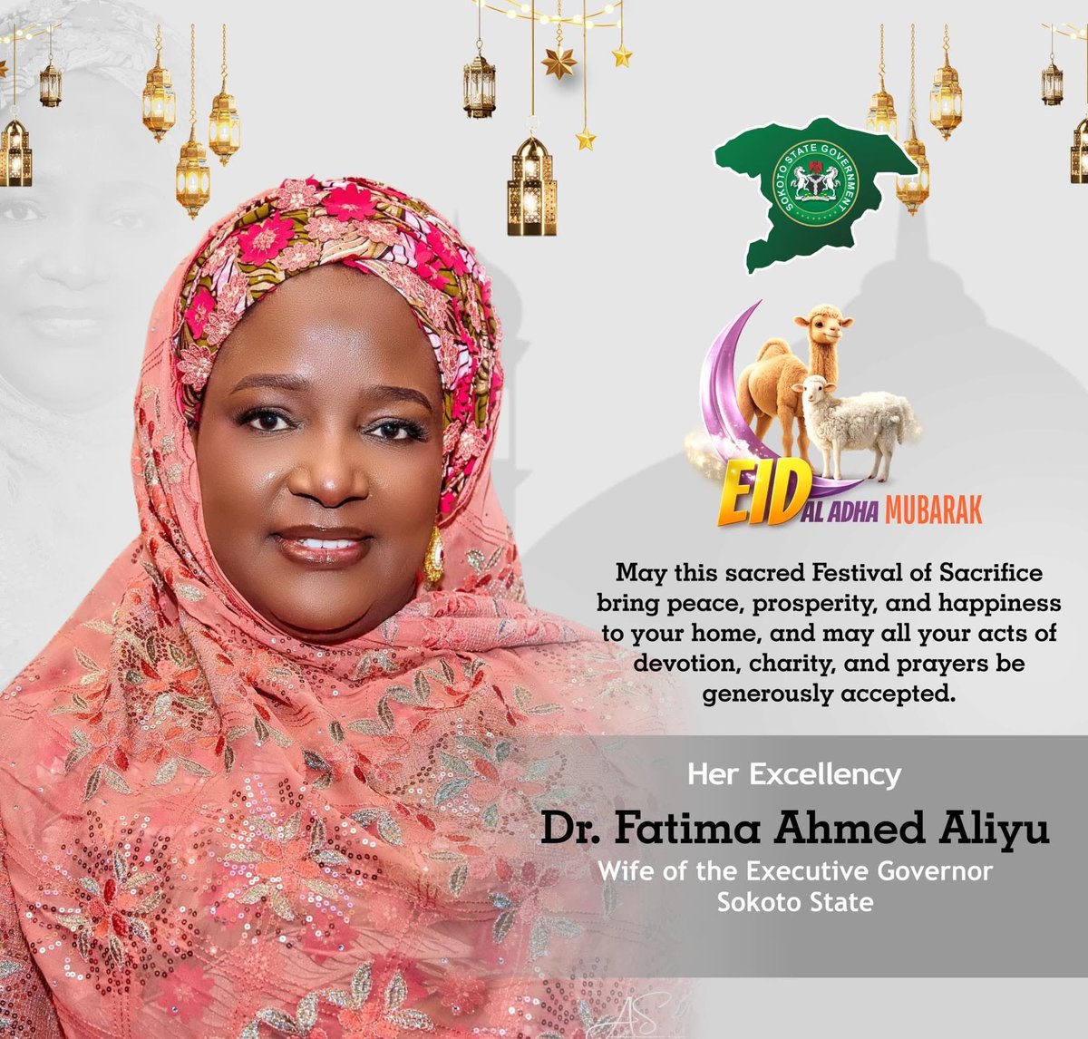 AAfatima_'s tweet photo. As we celebrate the Eid festivities, may the sacred sacrifice bring peace, prosperity, and happiness to our home, and may all our acts of devotion, charity, and prayers be generously accepted by Allah.

Eid al-Adha Mubarak. https://t.co/er7oaFEIVg