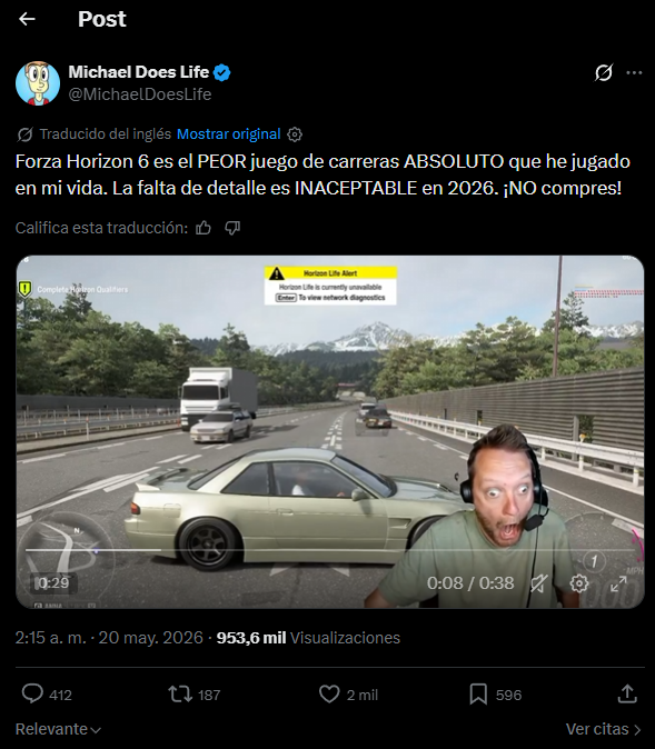 ResenasCortas's tweet photo. Hablar en serio en esta red social me resulta complicado, pero vamos allá.

Este es un ejemplo de cómo un usuario, en los últimos lanzamientos, sigue el modus operandi de alimentar el algoritmo con clips tendenciosos que alimentan más el odio entre jugadores. https://t.co/RJNk6IRPFA