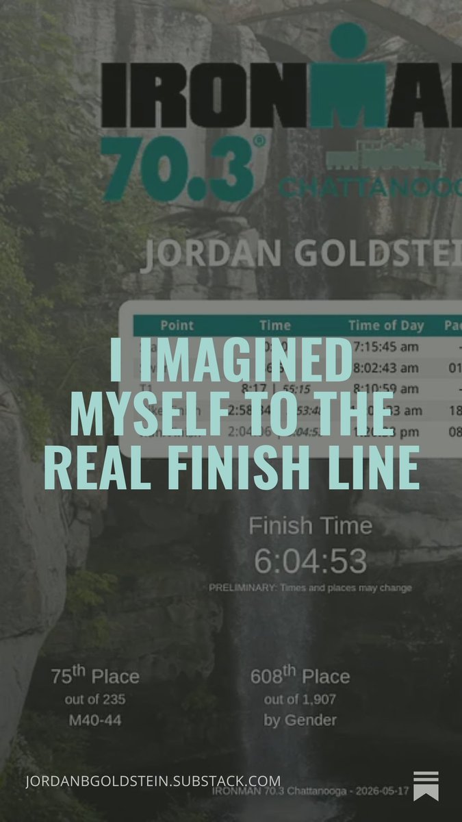 JB_Goldstein's tweet photo. RACE RECAP IS FINALLY HERE

Been tough to find the time to write all the things I wanted to about my first ever triathlon

Get inside the experience and see how imagination led me to a successful race day and how you can add more imagination into your own process 

It's not just about me, ever, it's always about what I can learn to help others find joy, harmony, and peace in becoming the fittest versions of themselves in body, mind, and spirit 

Thanks for all the support over the years team
Couldn't have made it here without you 

Here's to more grand adventures together!