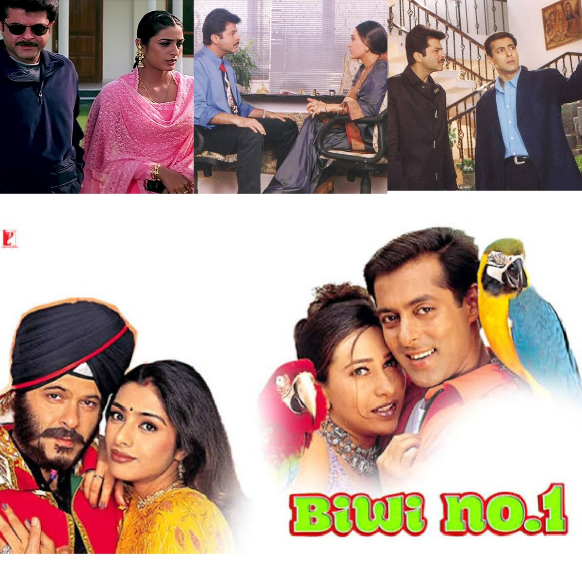 AnilKapoor's tweet photo. Some films feel special, even as you’re making them. Biwi No. 1 was truly one such film. A role that was originally portrayed by Kamal Haasan, it gave me a season full of awards, a friendship with Salman that only grew stronger, and Tabu! Two films together, two blockbusters, both still living rent-free in people’s hearts even after 27 years... That's pretty precious in my books!