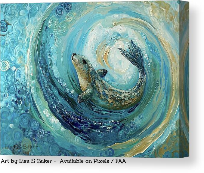 LisaSBaker444's tweet photo. Seal Swirls - Available Here: https://t.co/Kc1J93LLRm

#Seal #SealArt #OceanArt #CoastalDecor #MarineLife #SeaLife #BlueArt #WhimsicalArt #AnimalArt #BeachHouseDecor #OceanInspired #NauticalDecor #CoastalStyle #WallArt #LisaSBaker #BuyIntoArt https://t.co/gPQOTyuwjC