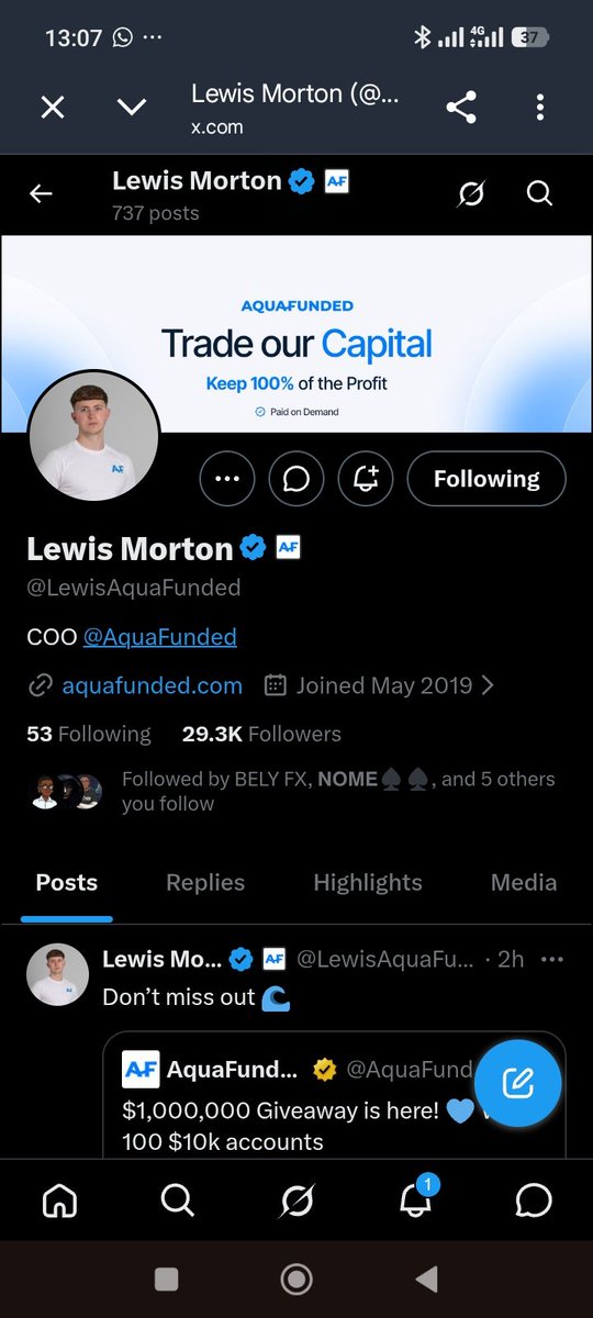 Major2471's tweet photo. @AquaFunded @LewisAquaFunded $1M https://t.co/sC7UXmvzqR