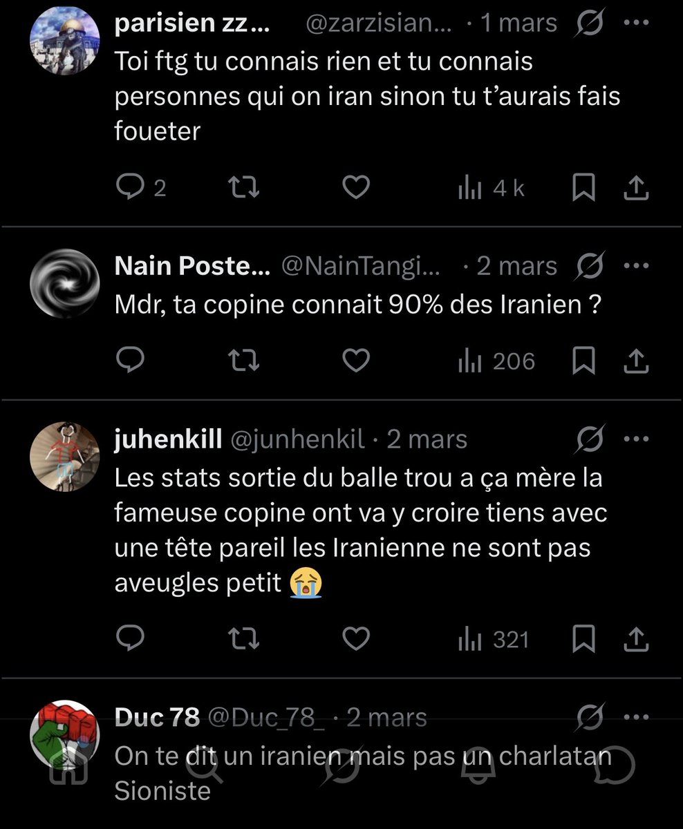 EdwLayton's tweet photo. Si vous voulez savoir ce que pensent réellement les Iraniens, et pas les islamistes de Twitter, lisez les réponses du tweet cité.

Les témoignages affluent maintenant qu’ils ont de nouveau internet.

Merci à ceux qui m’ont traité de menteur, vous leur avez donné de la visibilité. https://t.co/qpvOLgElGt