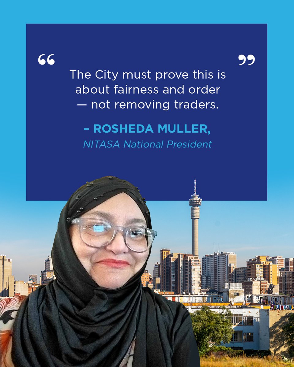 Nitasa_ZA's tweet photo. After the closure of the court-ordered verification process, NITASA is urging the City of Johannesburg to honour its commitments to informal traders.

🔗Read the full story here: https://t.co/OqeQqeyADb

#NITASA #InformalTraders #Johannesburg https://t.co/auqfj1vpxP
