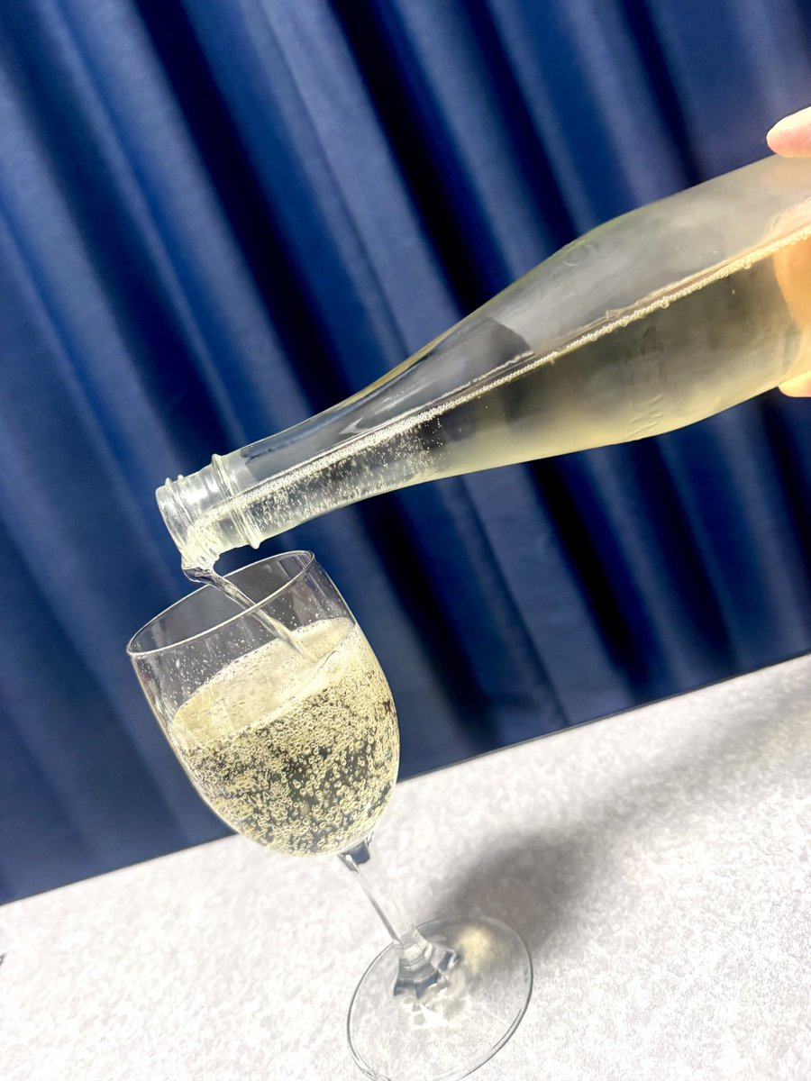 クリスマスに勢いのまま買ったシャンメリーを開けてなかったので乾杯