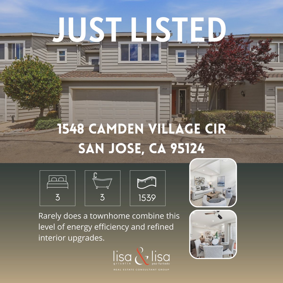 Lisa2Homes's tweet photo. 🏡 JUST LISTED in Cambrian ✨

A beautifully upgraded home offering owned Tesla solar, Powerwall backup, EV charger, and a whole-house water filtration system for modern, future-ready living.

📍 1548 Camden Village Circle, San Jose CA 95124 https://t.co/5jzzasOG0M