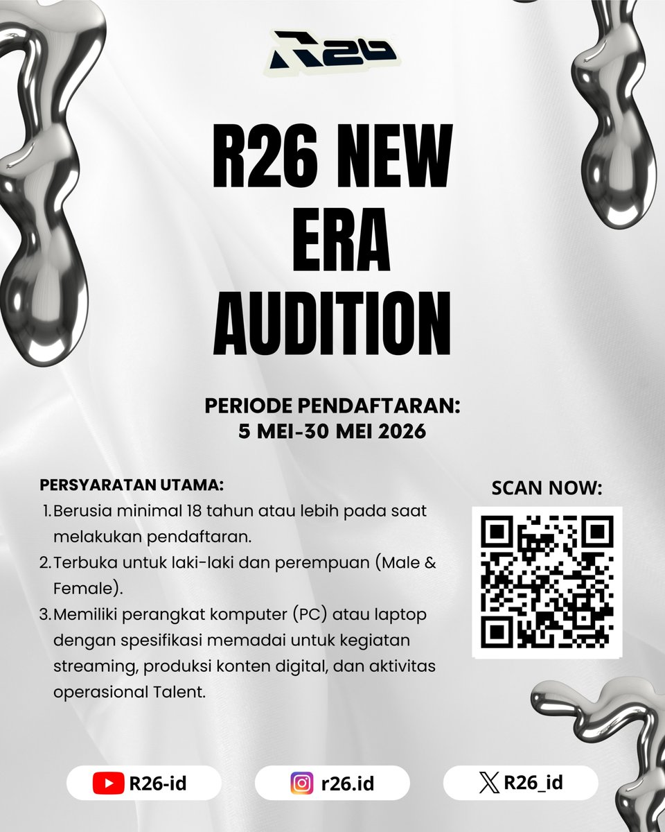 R26_id's tweet photo. Jadwal audition dimajukan dari jadwal sebelumnya! https://t.co/fZwVdlEWQ3